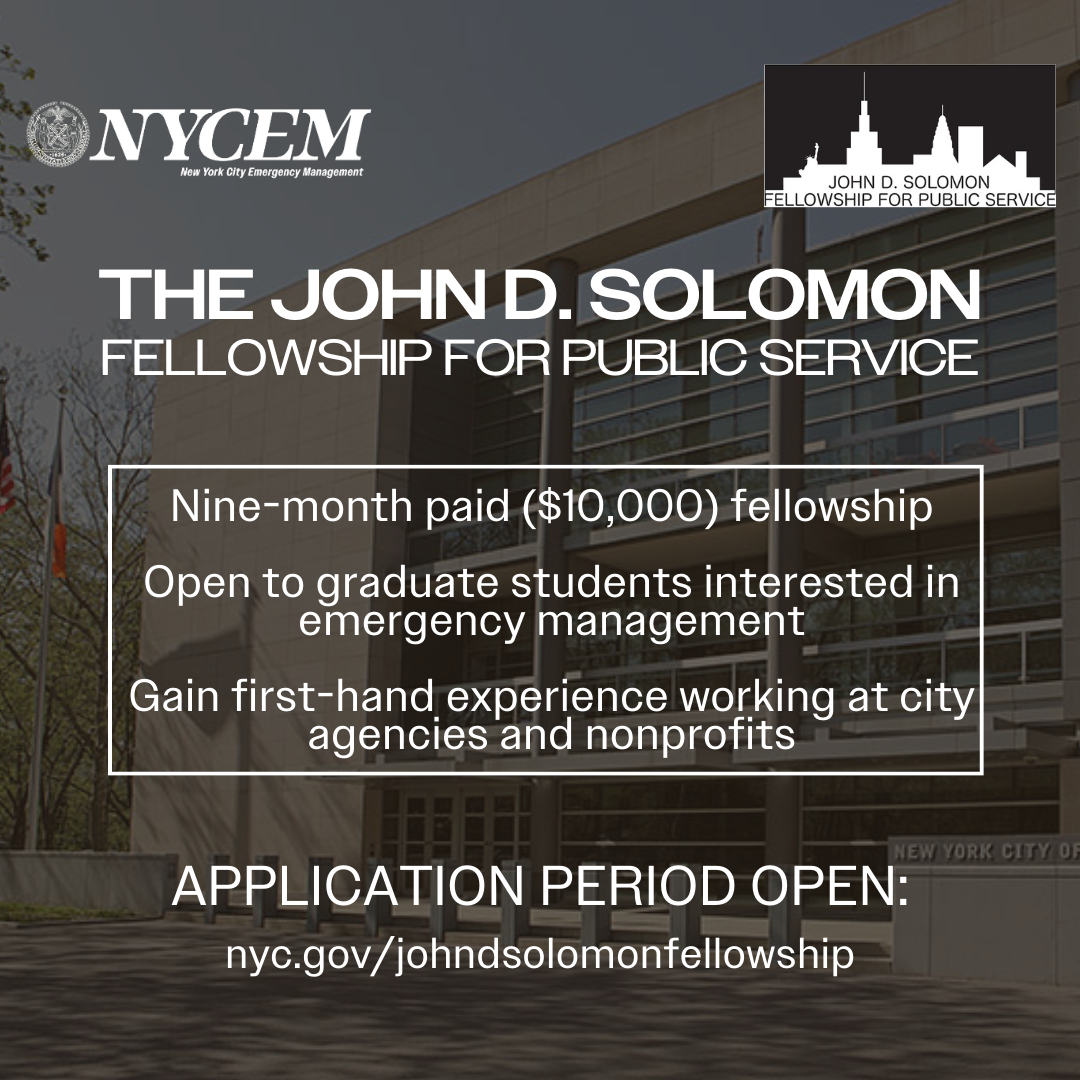 A graphic with details on how to apply for the Solomon Fellowship 
                                           